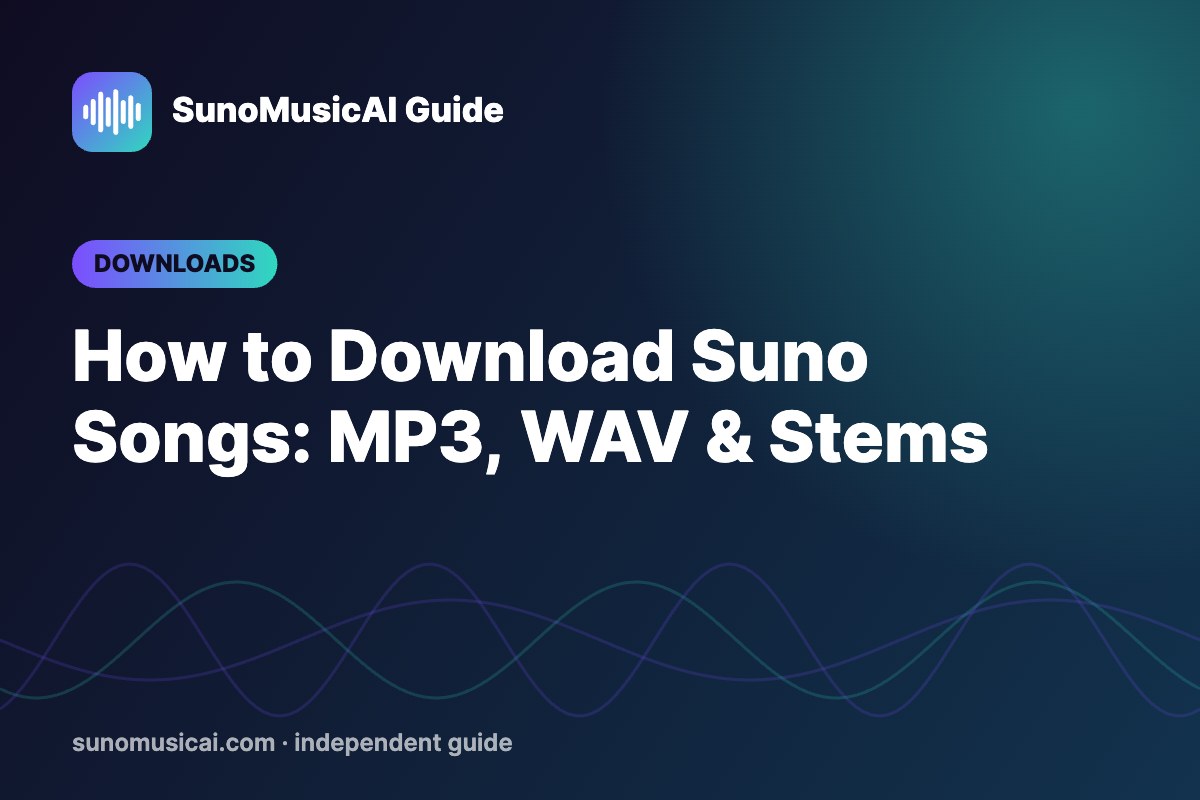 How to Download Suno Songs (MP3, WAV and Stems)