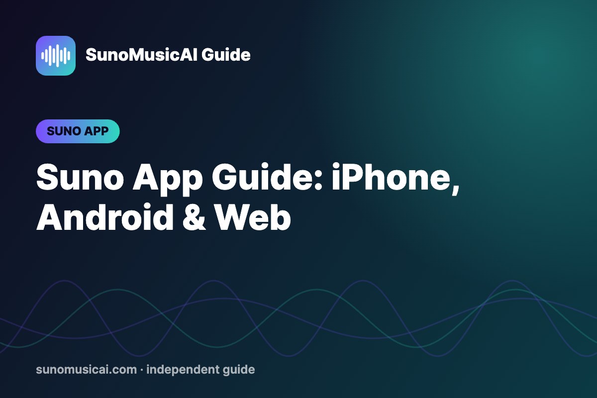 Suno App Guide: iPhone, Android & Web