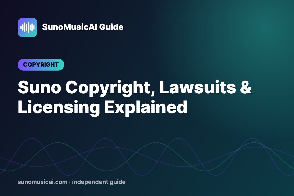 Suno Copyright, Lawsuits & Licensing Explained